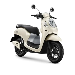 White Honda Scoopy