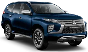 Dark blue Pajero
